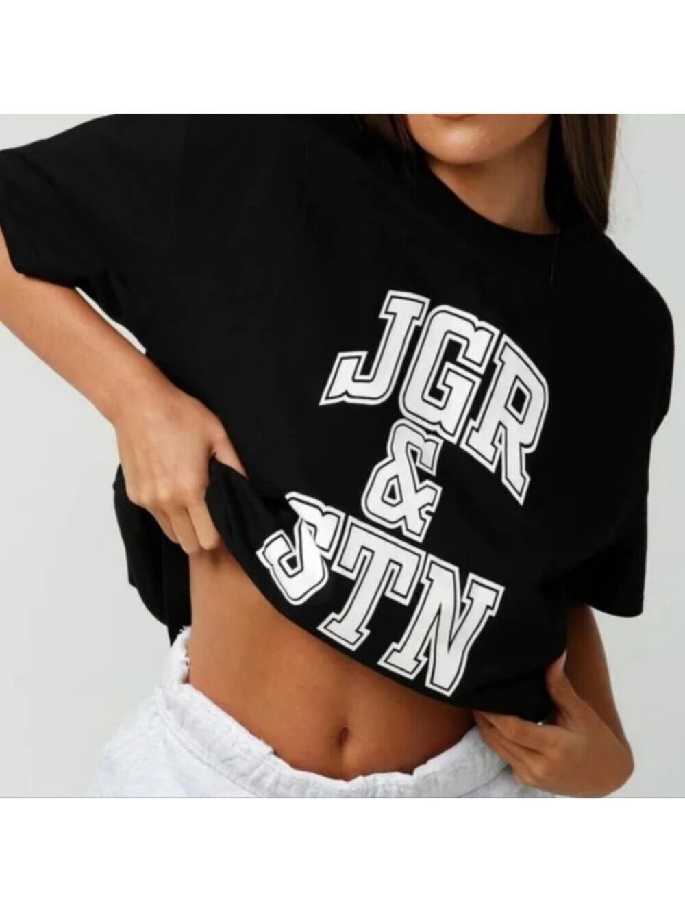 Jagger & Stone Oversized Black 100% Cotton Short Sleeve Tee